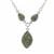 Rainforest Jasper Necklace in Sterling Silver 18cts