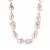 Baroque Cultured Pearl Necklace in Sterling Silver 