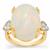 Ethiopian Opal Ring with Diamonds in 18K Gold 13.31cts