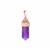 Zambian Amethyst Pendant in Rose Tone Sterling Silver 13.40cts