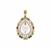 South Sea Cultured Pearl Pendant with Multi Colour Gemstone in 9K Gold (9mm)
