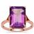 Ametista Amethyst Ring in 9K Rose Gold 6.30cts