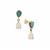 Coober Pedy Opal Earrings with Crystal Opal on Ironstone in 9K Gold 