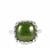 Nephrite Jade Ring in Sterling Silver 7.40cts