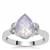 Boquira Lavender Quartz Ring With White Zircon in Sterling Silver 2.20cts