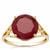 Malagasy Ruby Ring in 9K Gold 6.50cts