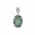 Gem-Jelly™ Aquaprase™ Pendant with White Zircon in Sterling Silver 4.10cts