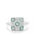 Odisha Kyanite Ring with White Zircon in Sterling Silver 1.85cts