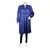 Destello Satin Dress (Choice of 5 Sizes) (Blue)