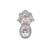 Zambezia Morganite Pendant with White Diamond in Sterling Silver 1.40cts