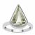 Prasiolite Ring in Sterling Silver 4.25cts