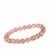 Strawberry Quartz Stretchable Bracelet in Sterling Silver 76.99cts