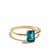 Blue Topaz 9K Gold Ring 
