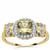 'Queen Mary's Bar' Csarite® Ring with White Zircon in 9K Gold 1.25cts