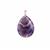Banded Amethyst Pendant in Rose Tone Sterling Silver 67.40cts