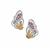 Diamantina Citrine, Rajasthan Garnet Earrings with White Zircon in Sterling Silver 0.90ct