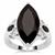 Black Spinel Ring in Sterling Silver 8.70cts