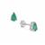 Zambian Emerald Earrings in Sterling Silver 0.70cts