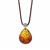 Baltic Ombre Amber (35x44mm) & Sterling Silver Rope Necklace