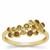 Golden Ivory, Champagne Diamond Ring in 9K Gold 0.34ct