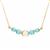 Kaori Cultured Pearl Necklace with Sleeping Beauty Turquoise in 9K Gold (6mm)
