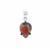Iolite Sunstone Pendant in Sterling Silver 14cts