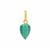 Molte Malachite Gold Plated Charm 4cts
