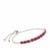 Bemainty Ruby Slider Bracelet in Sterling Silver 5.20cts