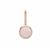Pink Aragonite Pendant in Rose Gold Plated Sterling Silver 3.90cts