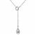 Necklace  in Rhodium Plated Sterling Silver 41cm/16'