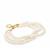Kaori Cultured Pearl Bracelet in Gold Plated Sterling Silver (5x6mm)