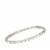 White Topaz Bracelet in Sterling Silver 17.41cts