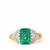 Zambian Emerald Ring with Diamond in 18K Gold 2.70cts