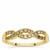 Champagne Diamond Ring with Golden Ivory Diamond in 9K Gold 0.33cts