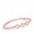 Rose Quartz Stretchable Bracelet in Sterling Silver 62.90cts