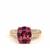 Magenta Garnet Ring with Diamonds in 18K Gold 5.85cts