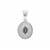 Burmese Multi-Colour Spinel Pendant with White Zircon in Sterling Silver 0.70ct