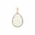 Ethiopian Opal Pendant with Diamonds in 18K Gold 10.47cts
