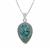 Copper Mojave Turquoise Pendant Necklace in Sterling Silver 14cts