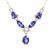 AAA Tanzanite Necklace with Diamonds in 18K Gold 11.91cts