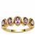 Unheated Purple Sapphire Ring in 9K Gold 1.30cts