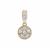 Diamond Pendant in 9K Gold 0.26ct