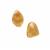 Organic Shape Diamantina Citrine Earrings in Sterling Silver 6.30cts