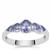 Tanzanite Ring in Sterling Silver 1cts