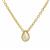Rainbow Moonstone Necklace in Gold Plated Sterling Silver 0.45ct