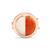 Red Onyx Locket with White Agate in Rose Gold Plated Sterling Silver 14.36cts