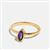 Alessia Amethyst Gold Plated Ring