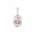 Galileia Topaz Pendant with White Zircon in Sterling Silver 9.85cts