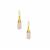 Rose Quartz Earrings in Gold Plated Sterling Silver 11.90cts
