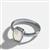 Liora Rainbow Moonstone Ring in Sterling Silver 1cts